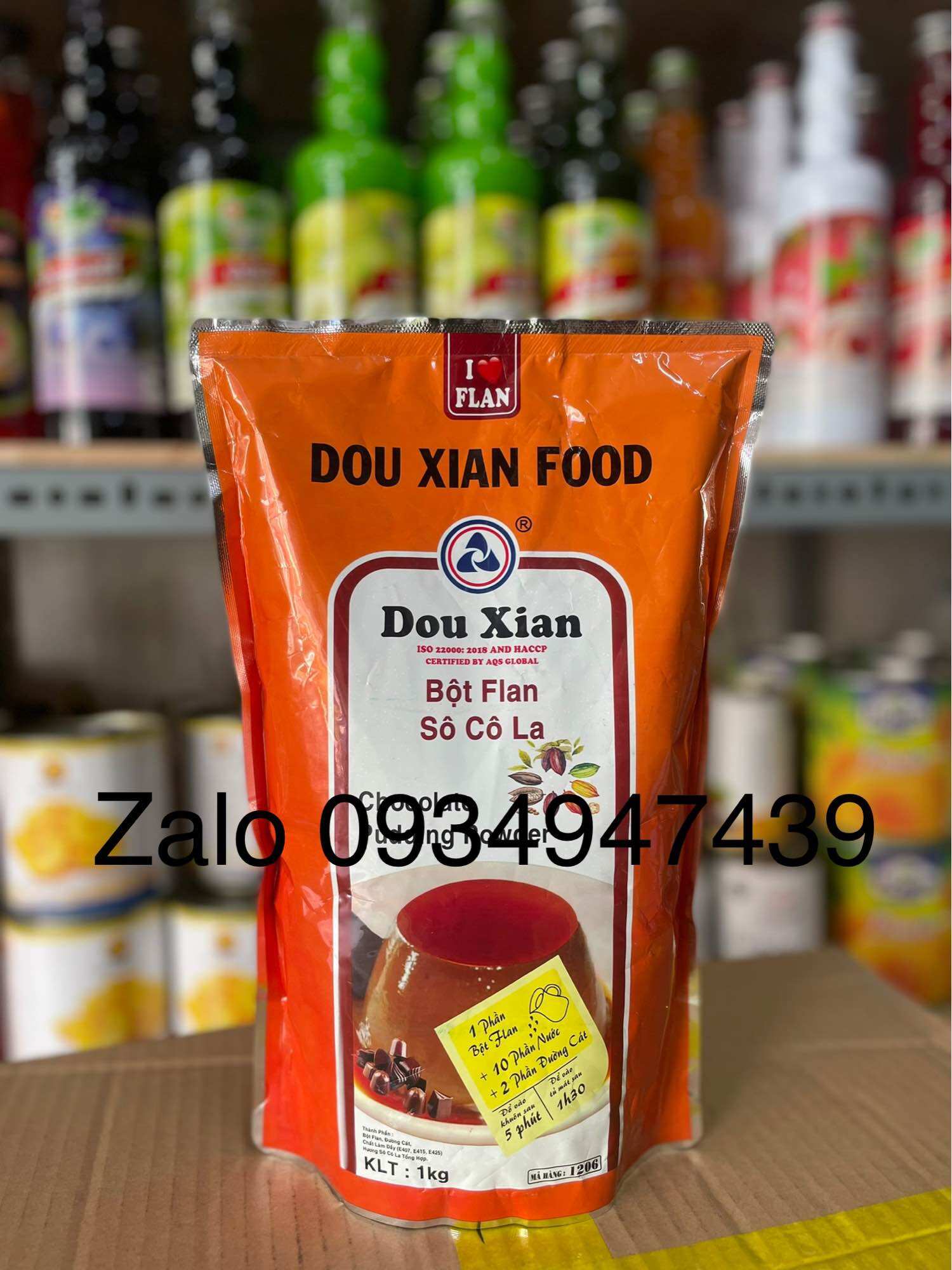 Bột Pudding Hàng Huy (mẫu mới Douxian) gói 1kg