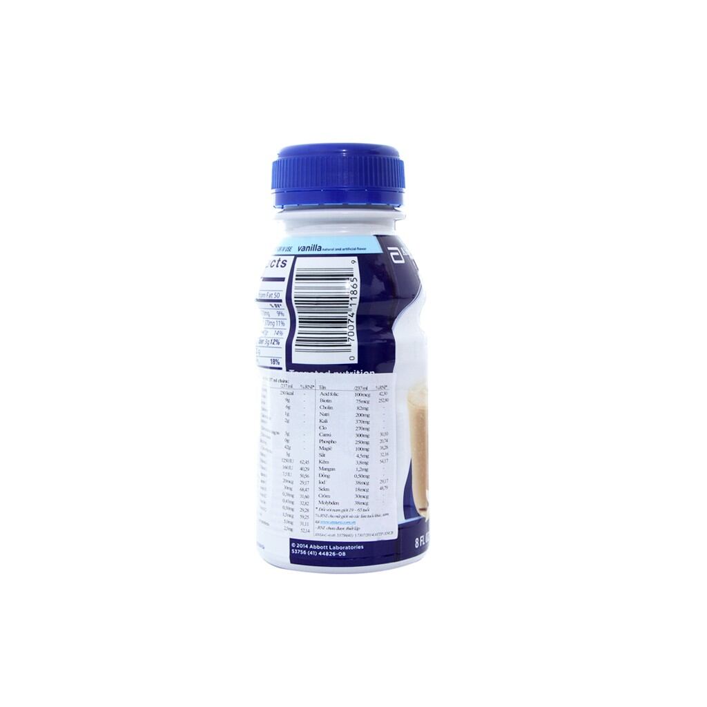 Lốc chai sữa nước Ensure Immune Original Abbott 237ml/chai