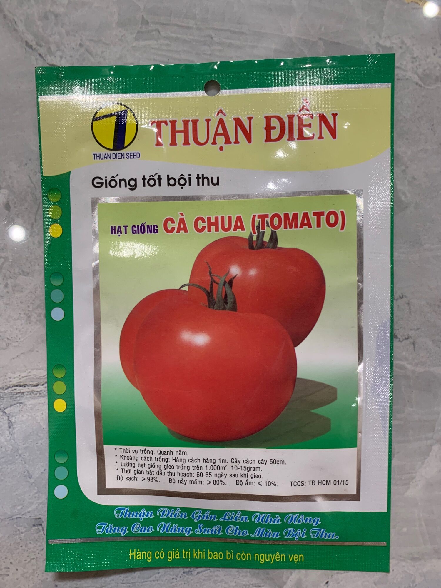 Hạt Giống Cà Chua Tomato gói 0.5g