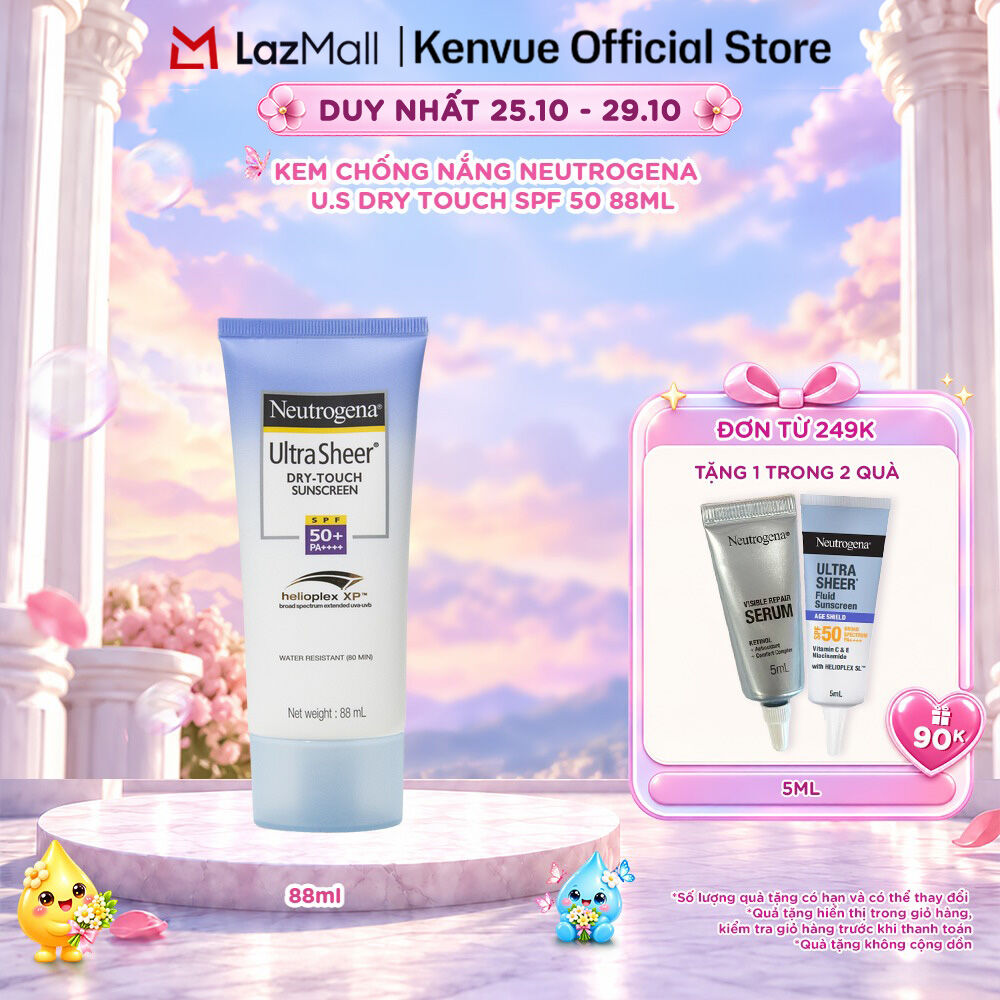 Kem chống nắng Neutrogena U.S Dry Touch SPF 50 88ml