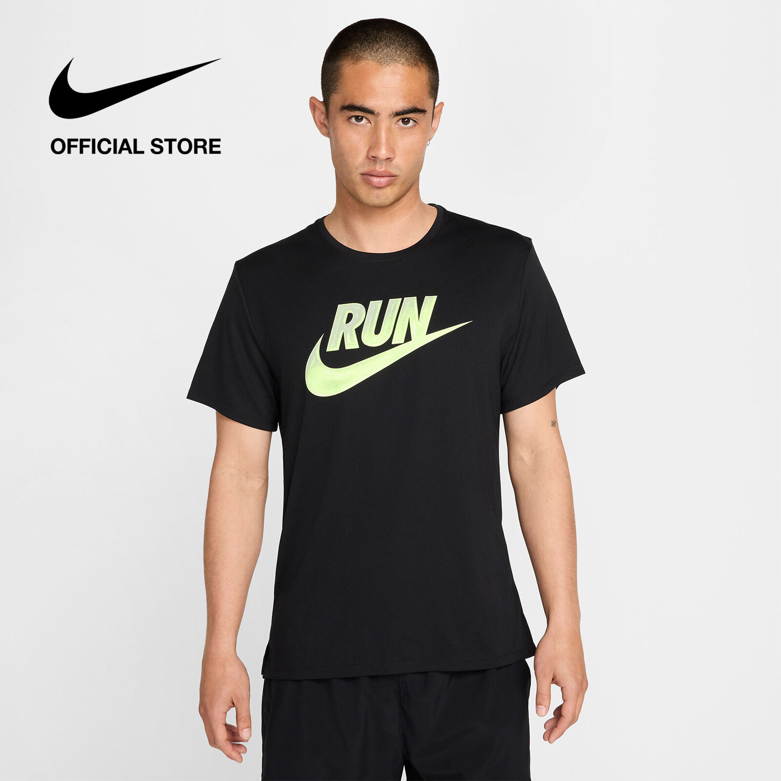 Áo thun nam Nike Mens Run Energy Miler Short-Sleeve Top - Black