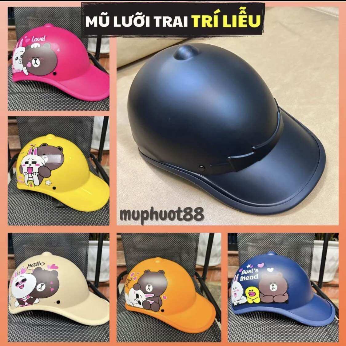 Mũ bảo hiểm thời trang Kittty Nam Nữ