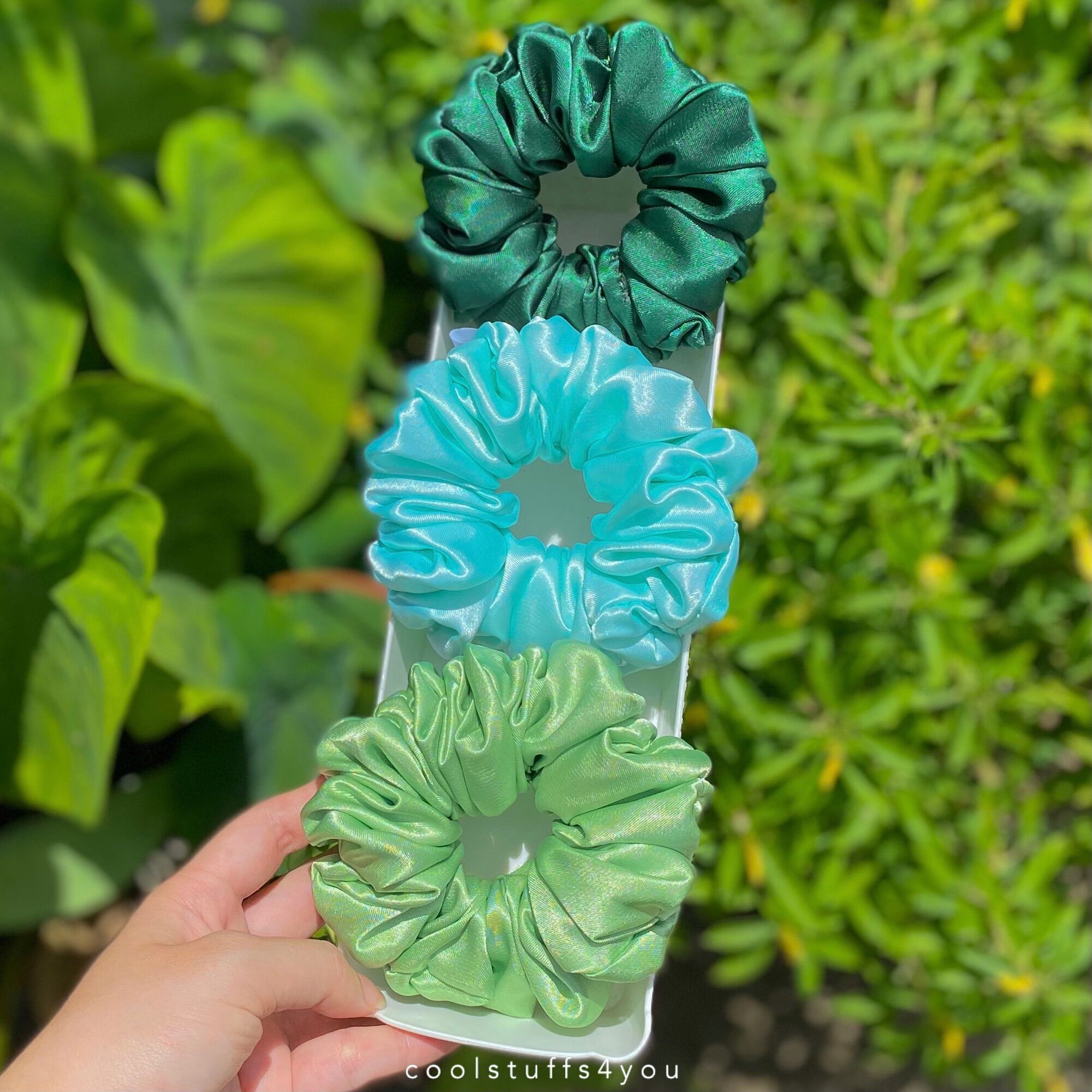 Buộc Tóc Scrunchies Lụa Mềm Mịn Size Thường Nhiều Màu {Bảng Màu Lụa Size Thường}