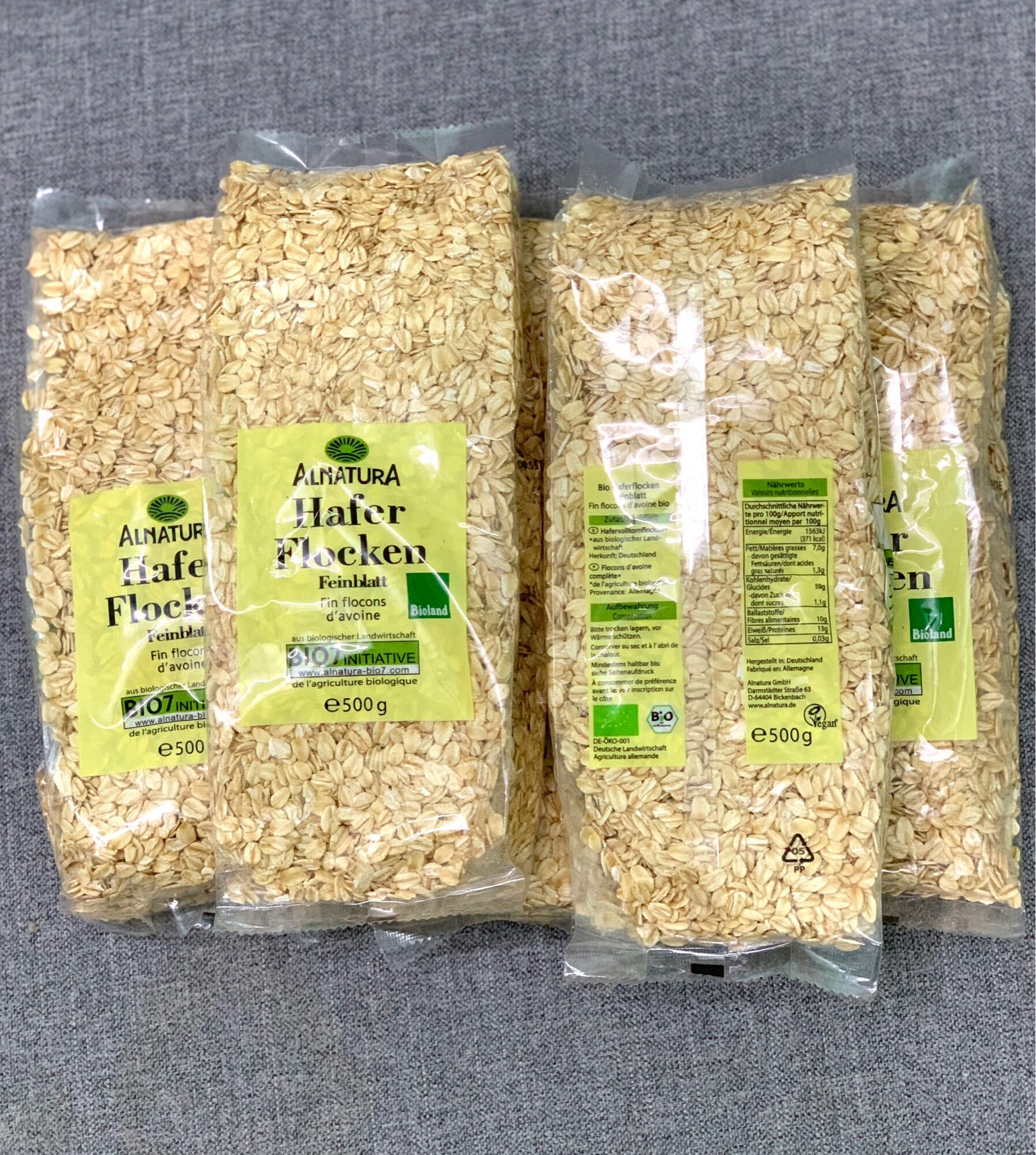 Yến mạch giảm cân cán dẹt gói 500g