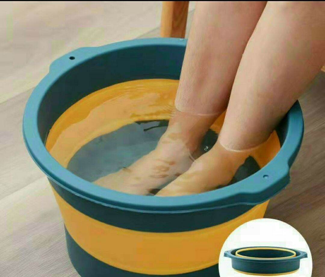 Chậu ngâm chân silicon gấp gọn