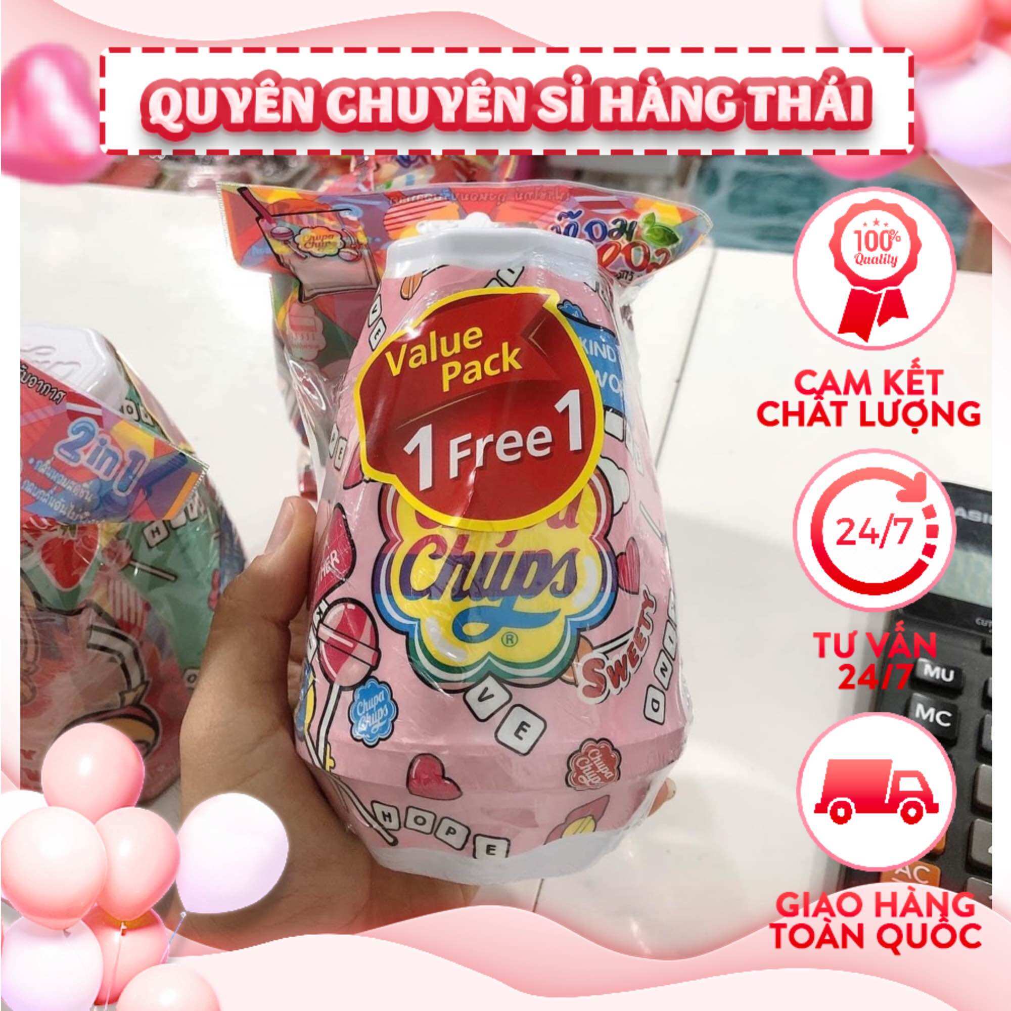 Sáp thơm phòng chupa chups tặng kèm túi thơm 230g thái lan