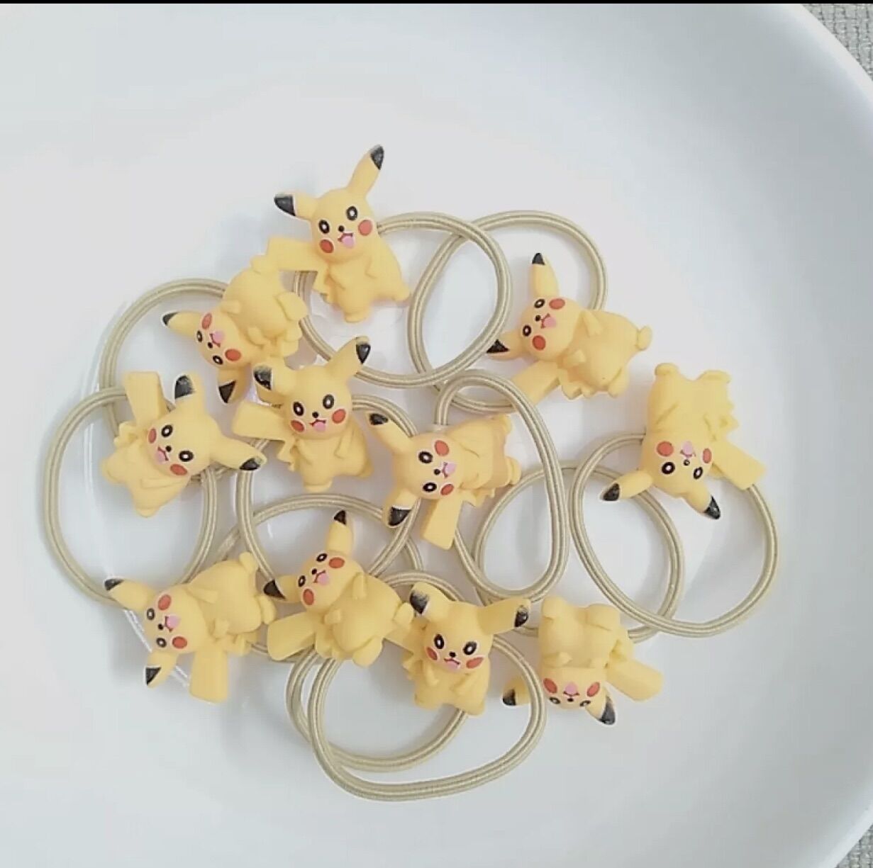 🔥🔥 xả kho _100 sợi dây cột tóc picachu vàng nhí