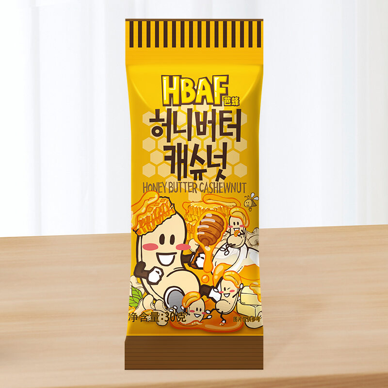 HBAF Honey Butter Almonds Walnut Sesame Mustard Snack Small Pack Korean Nuts Healthy Food HBAF Bee N