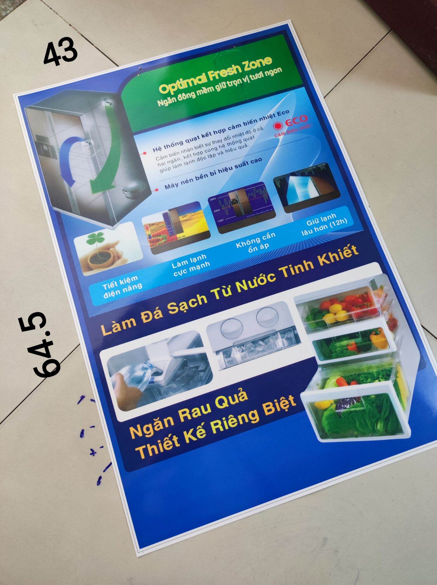 tem dán tủ lạnh Funiki