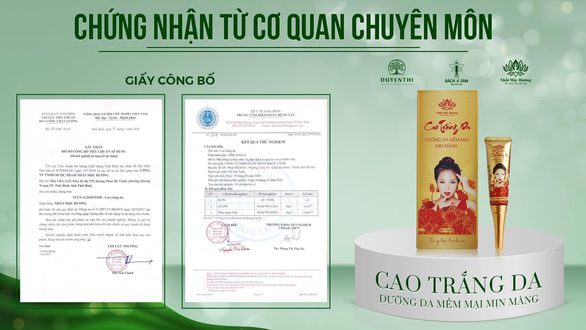 ✅CAO TRẮNG DA mẫu mới { BÁCH Y SÂM } { NHẤT MỘC HƯƠNG }