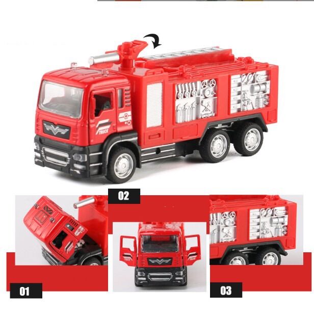Xe cứu hoả đồ chơi cho bé size vừa (20cm)