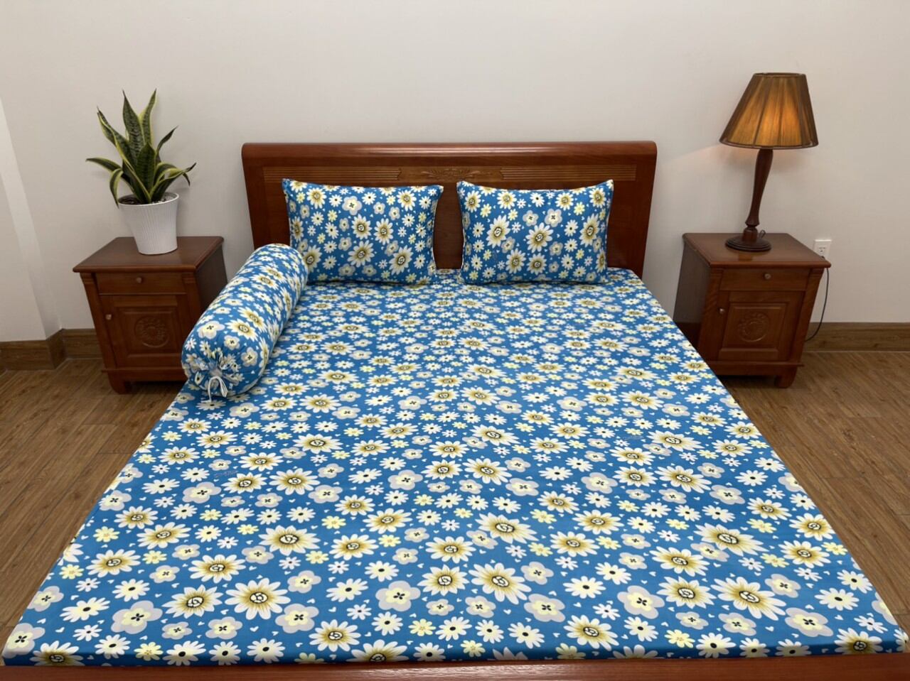 Bộ drap thun lạnh in 3D [ XẢ KHO] inbox chọn màu