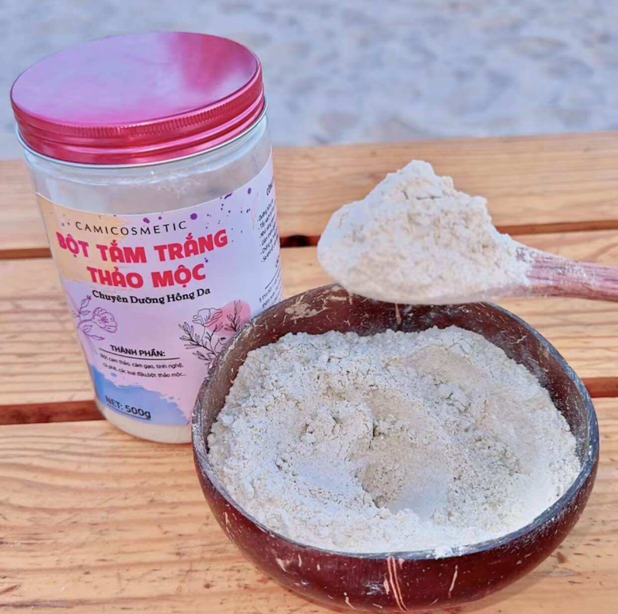 BỘT TẮM TRẮNG THẢO MỘC CAMI COSMETIC