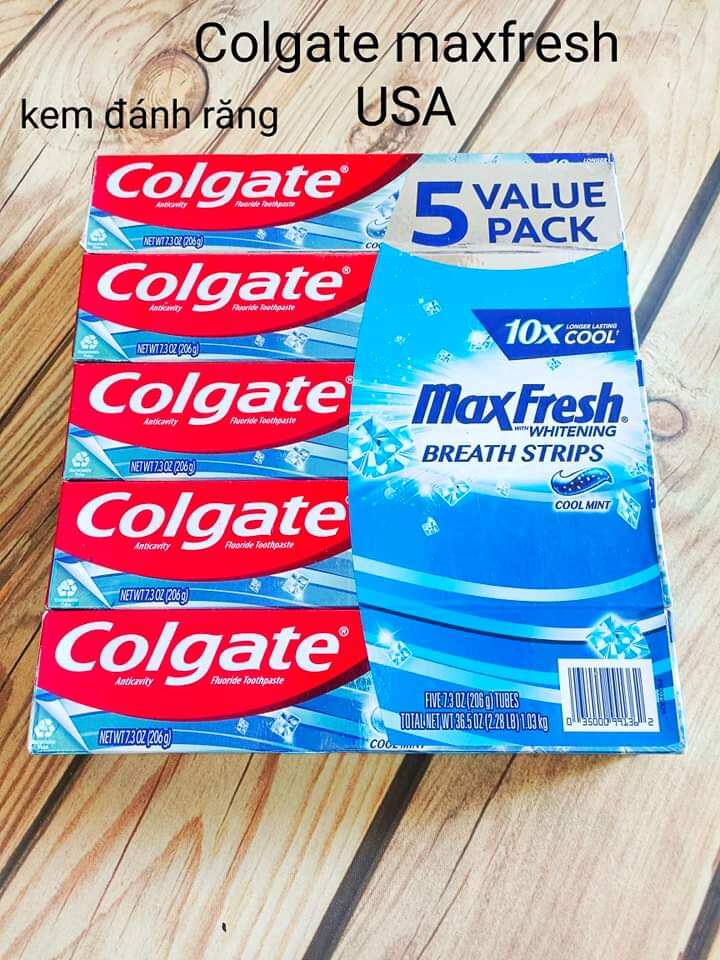 kem đánh răng Colgate Maxfresh Whitening 206g - Mỹ