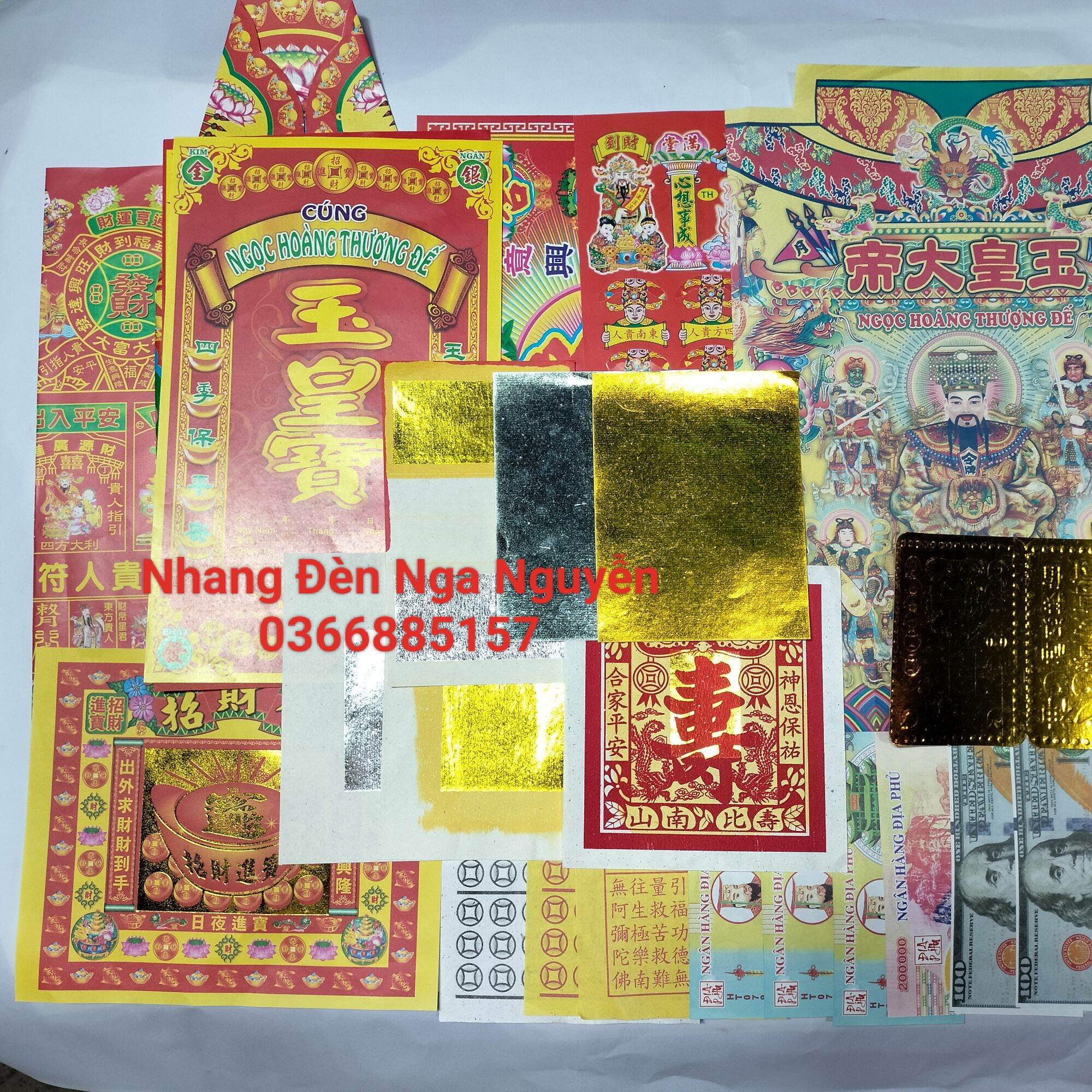 Bộ giấy cúng Ngọc Hoàng Thượng Đế lớn đẹp