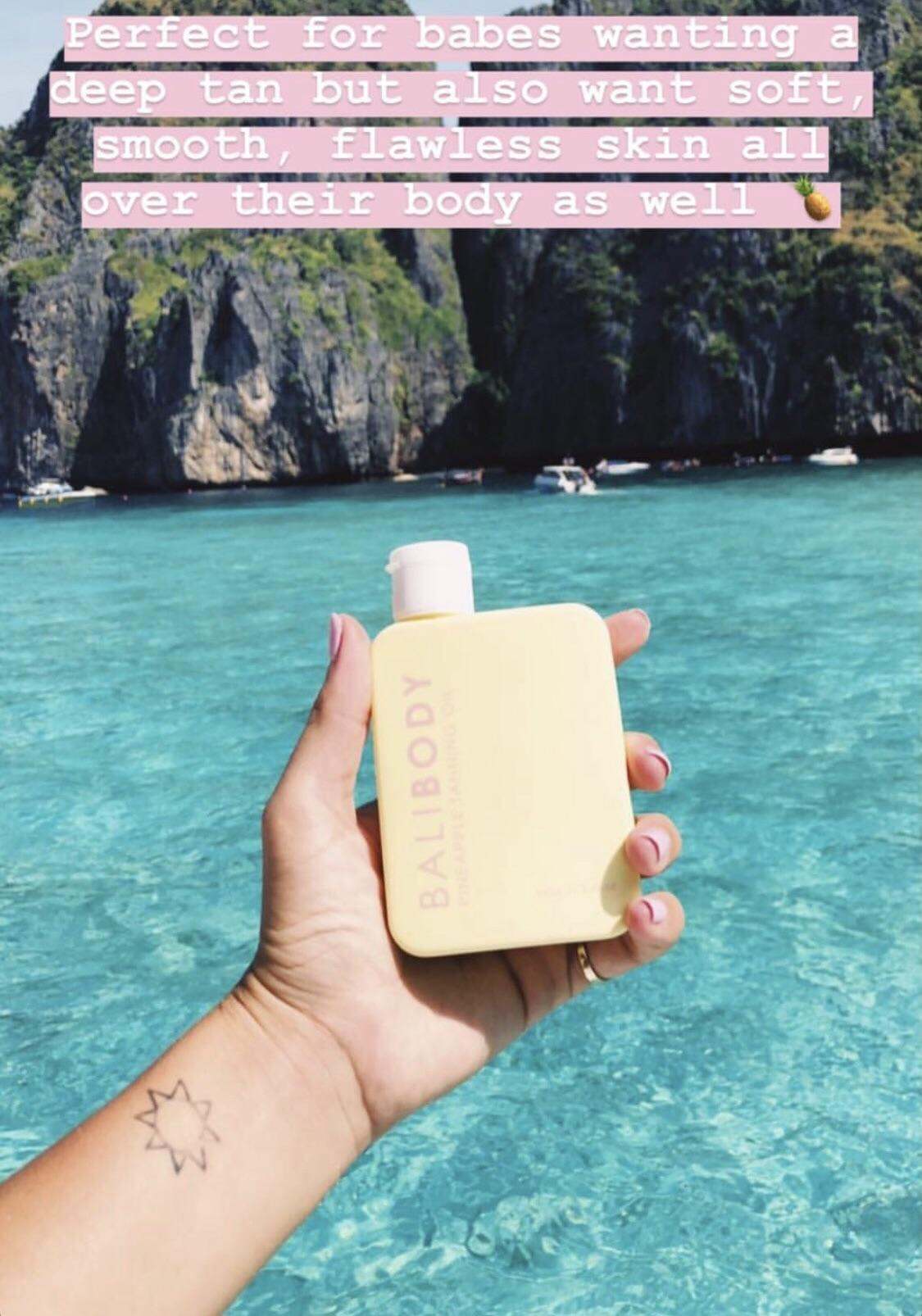 dầu tắm nắng Bali Body dứa (Bali Body pineapple tanning oil) Sản phẩm