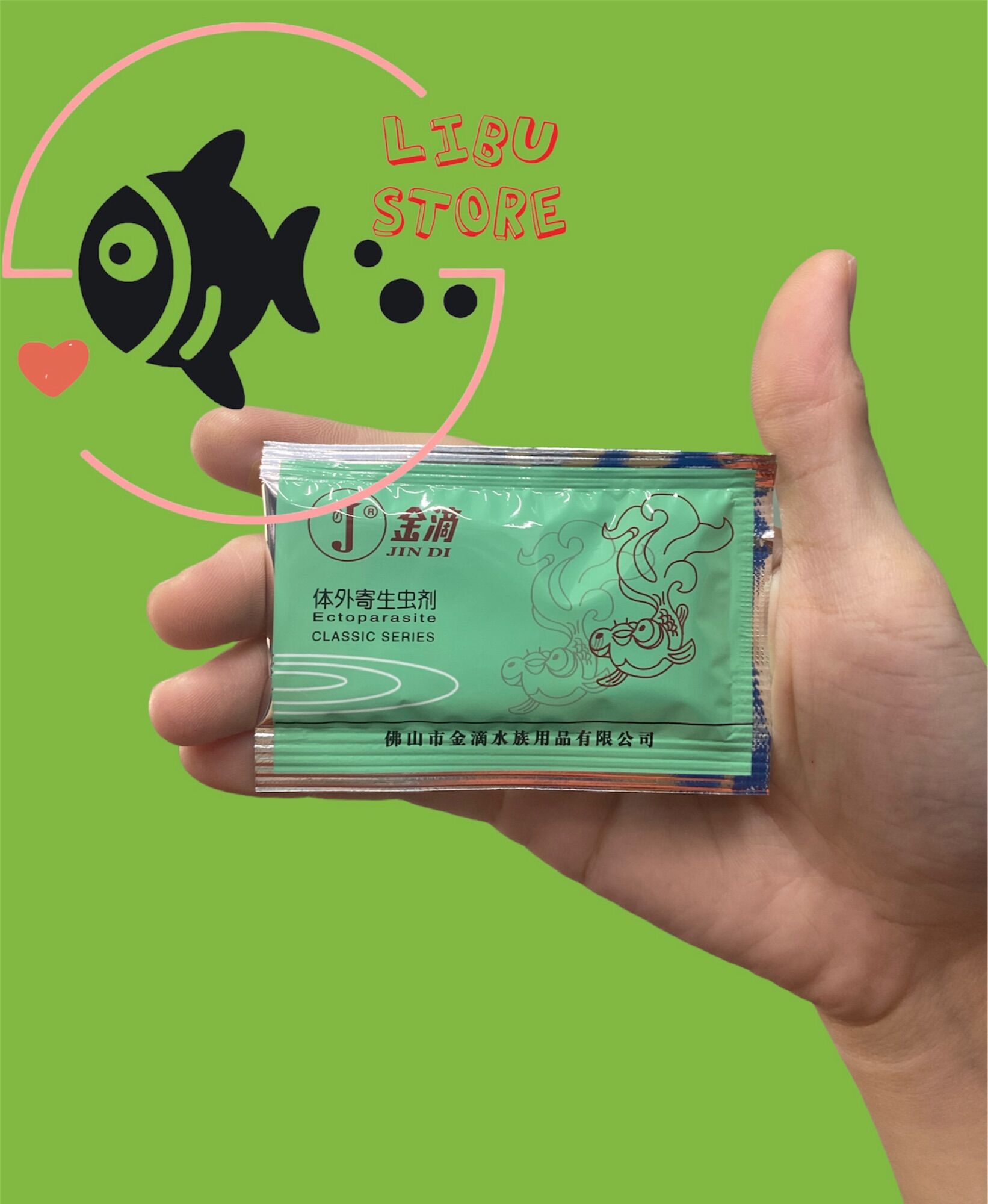 JINDI XANH diệt rận nước - 1 gói