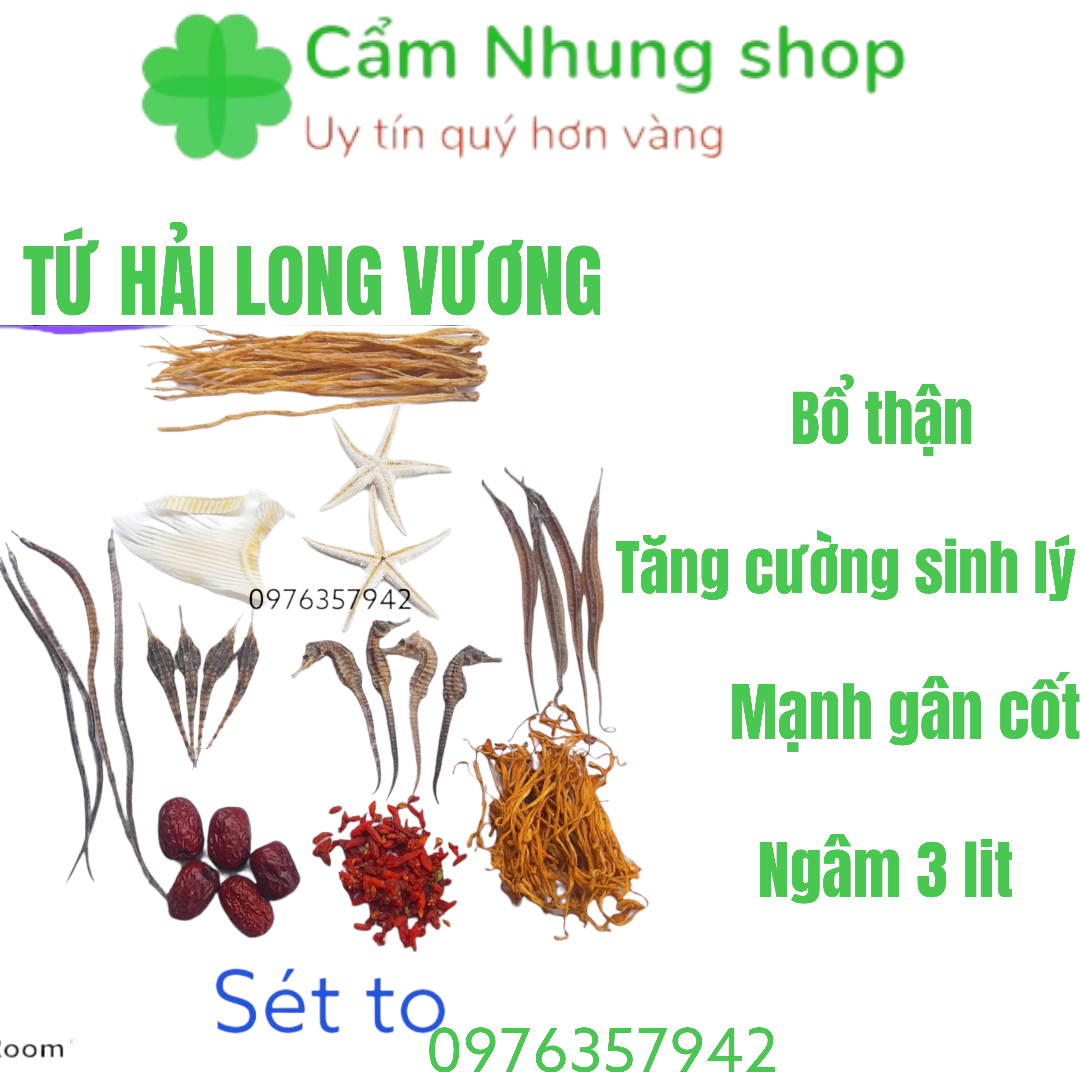 Bộ ngâm Tứ H:ải Long Vuong số 1 , boi bo sức khỏe, giup bo than trang duong