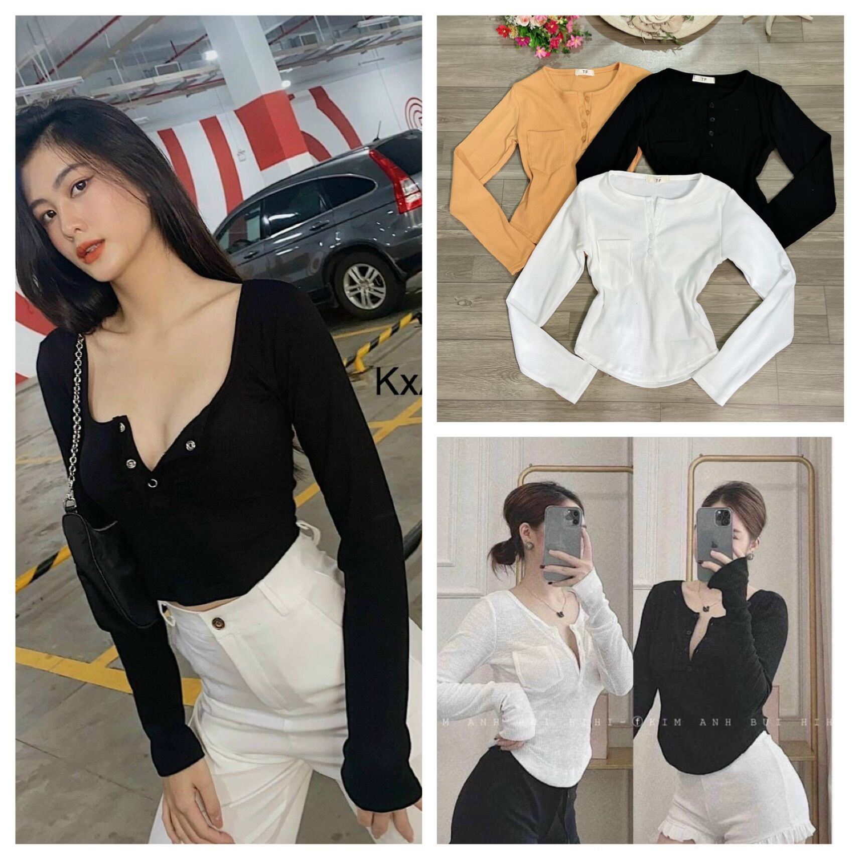 ÁO THUN KIỂU NỮ MỚI VỀ KÈM VIDEO, chất vải len gân tăm dày đẹp mềm mại, phom từ 38-55 ký vừa