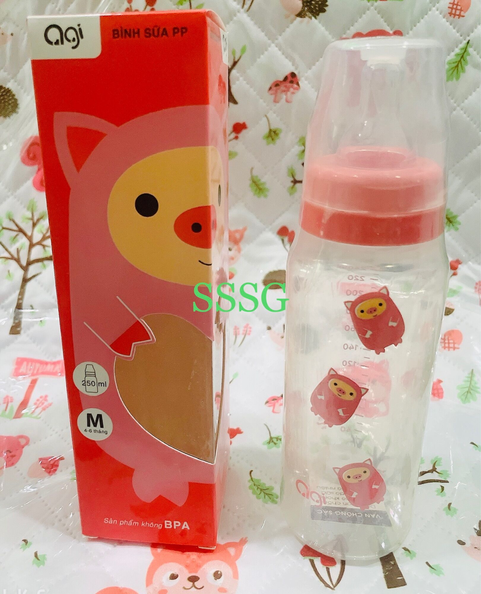 Bình sữa PP Agi 60ml, 140ml, 250ml