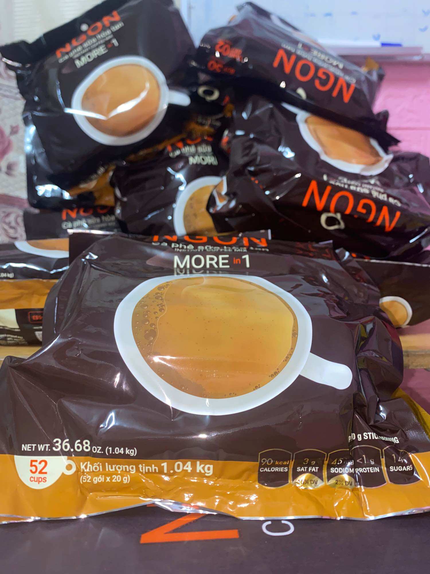 Combo 2 gói cà phê sữa Trần Quang 2 bịch 104 gói