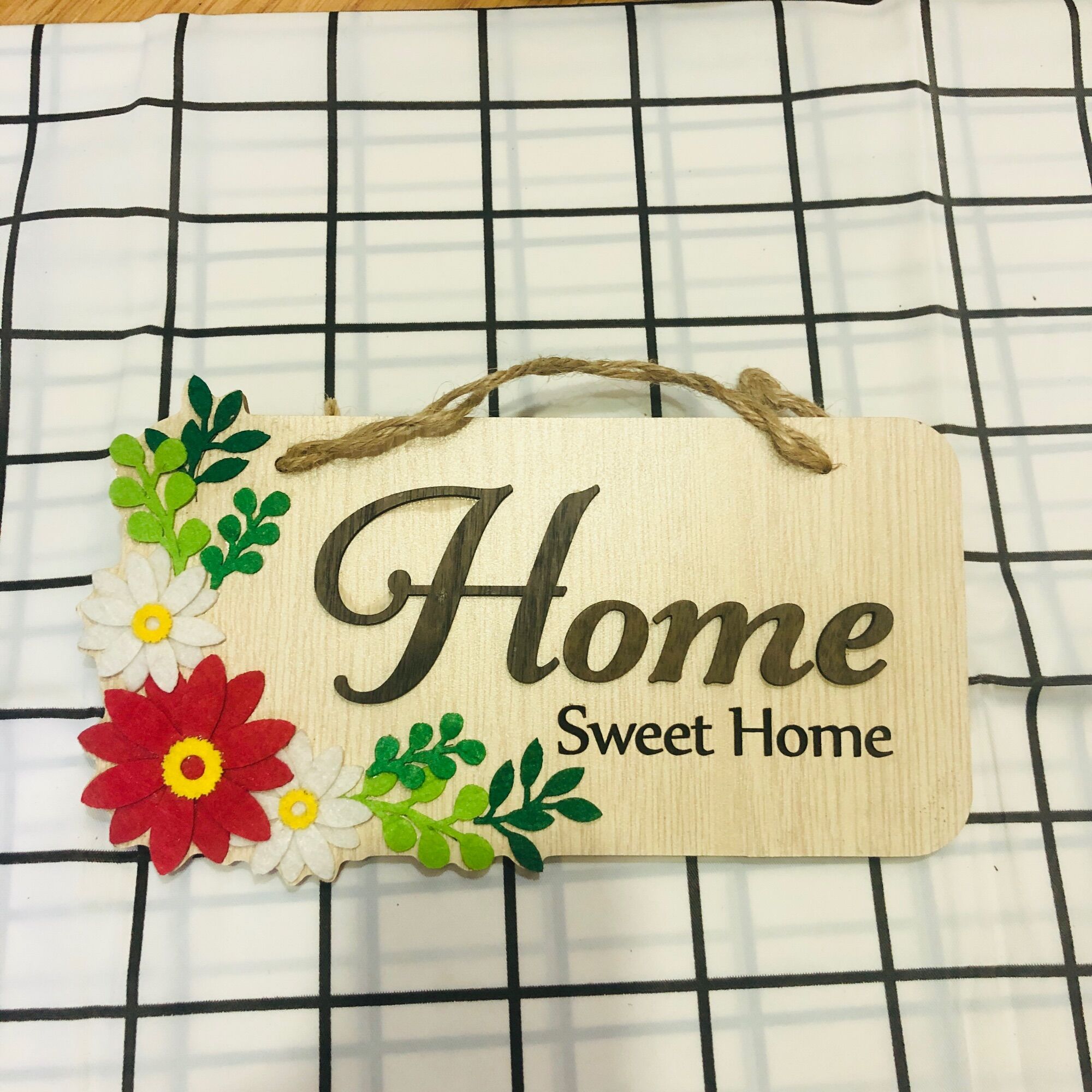Bảng gỗ decor Home sweet home ngôi nhà yêu thương treo căn hộ nhà riêng