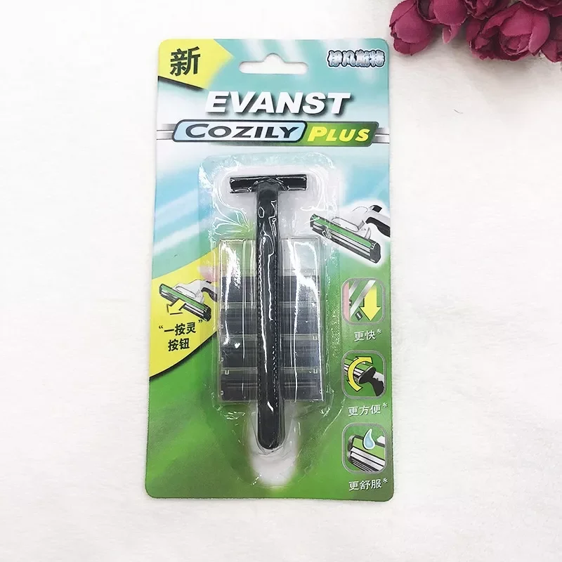 Dao cạo râu kèm 4 đầu luỡi thay thế