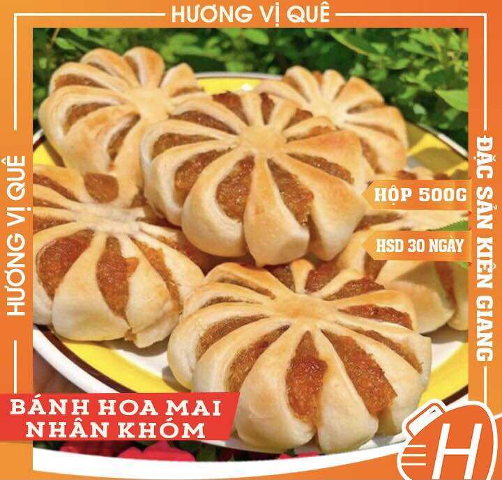 Bánh hoa mai nhân khóm