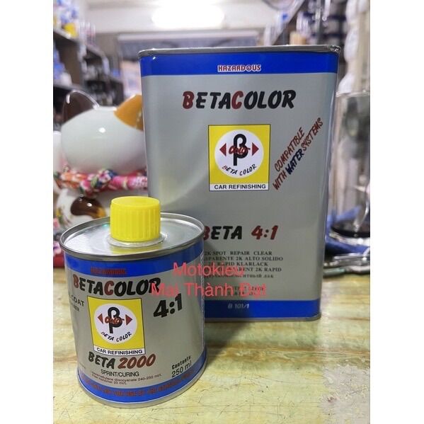 Sơn Bóng 2K Beta 4:1 Nhanh Khô ( Sơn oto xe máy ) MotokieuMaiThànhĐạt