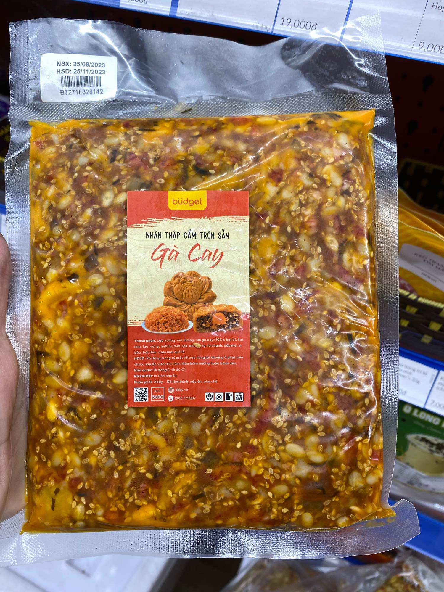 Nhân thập cẩm bánh trung thu trộn sẵn gà cay 500g(