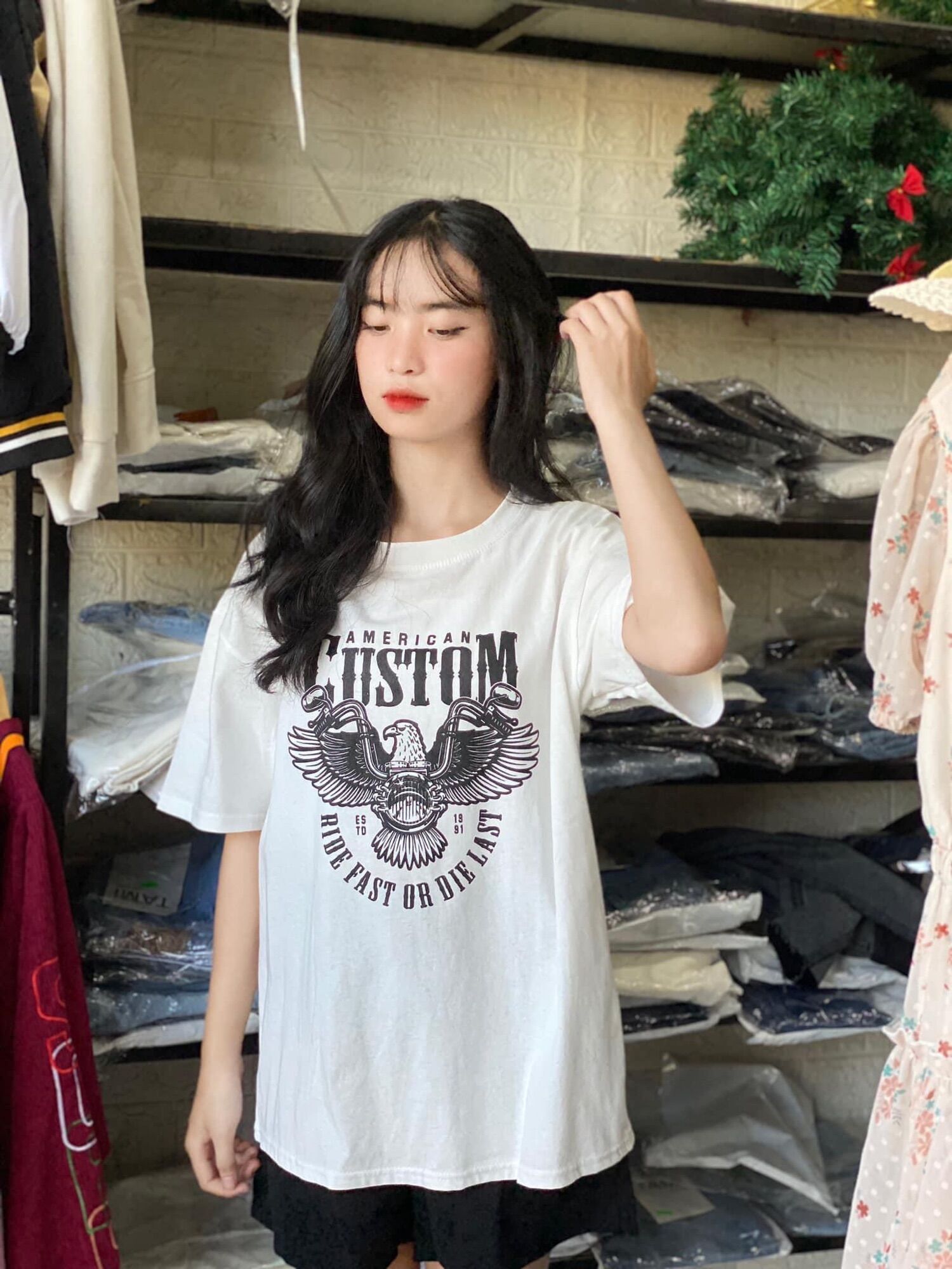 ÁO THUN TAY LỠ FORM RỘNG CUSTOM