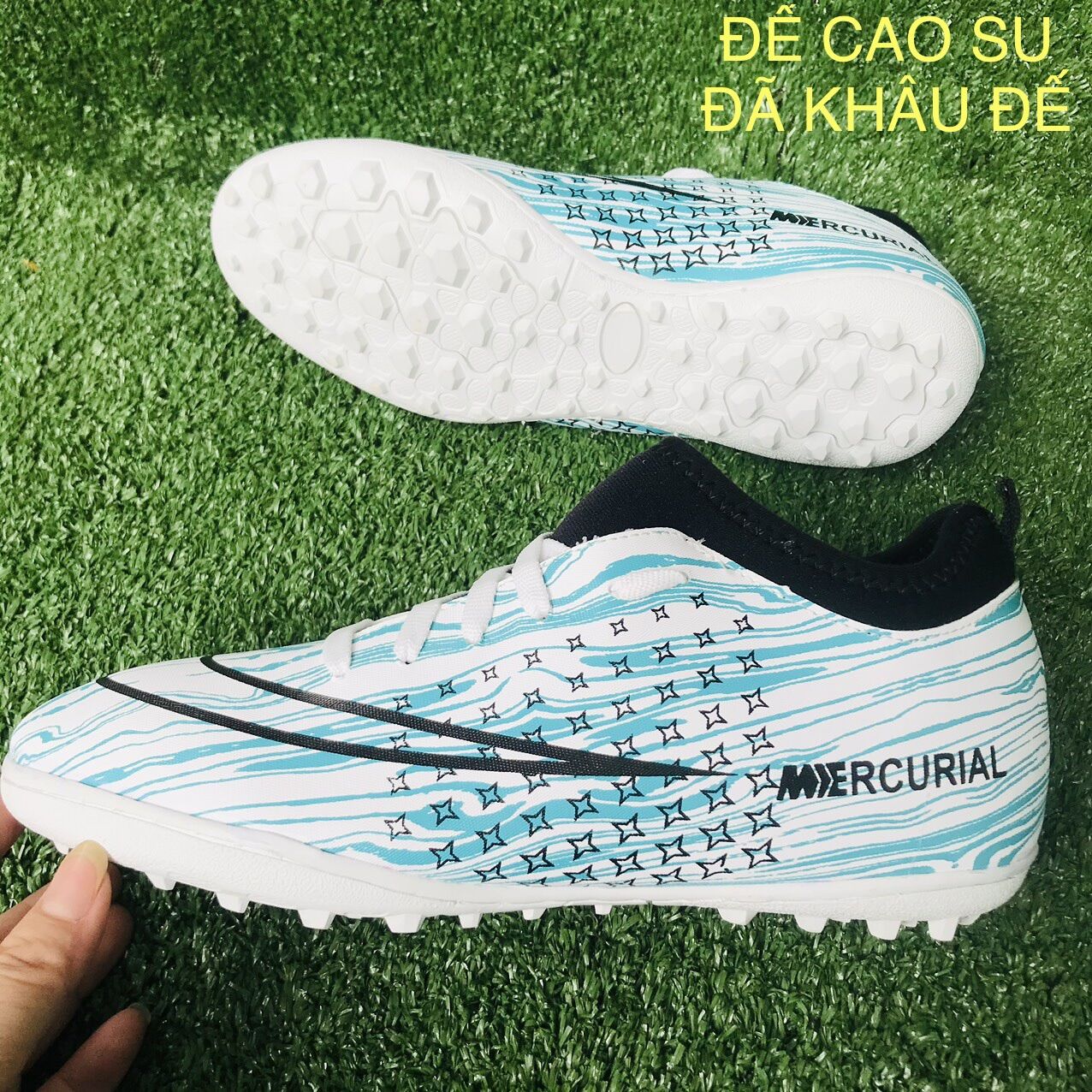 [HCM]Giày đá bóng giày đá banh sân cỏ nhân tạo  siêu bền