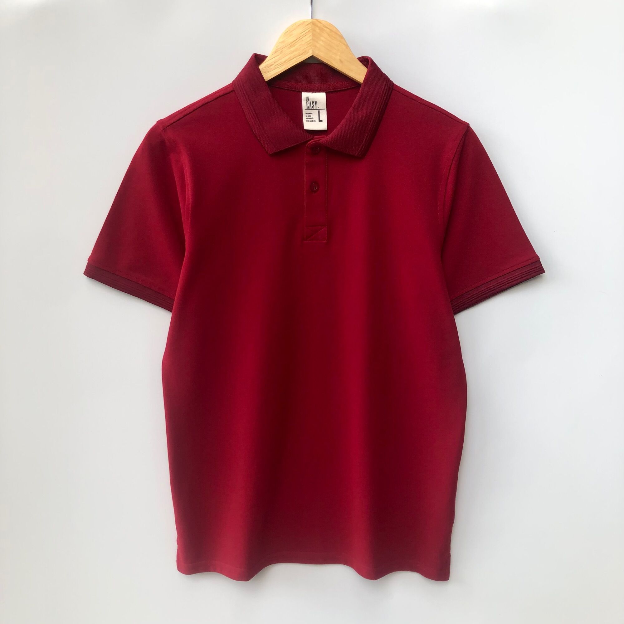 Áo Polo Stillus Premium Pique Đỏ mận