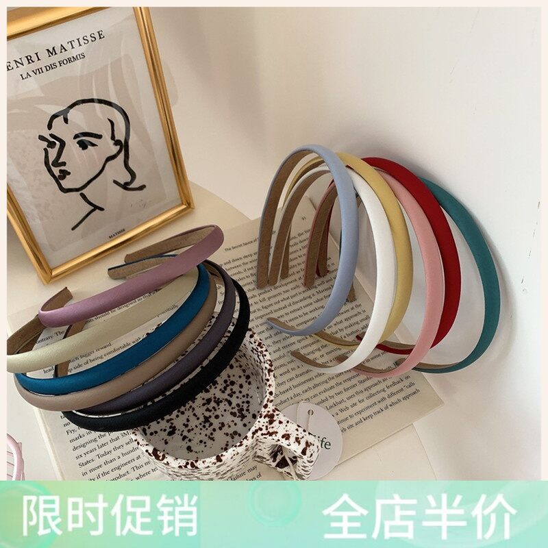 Bờm tóc màu sắc satin mẫu nhỏ đơn giản hàn quốc bờm tóc khí chất đáng yêu ngọt ngào thiếu nữ phụ kiện tóc ấn tóc dễ phối kinh điển