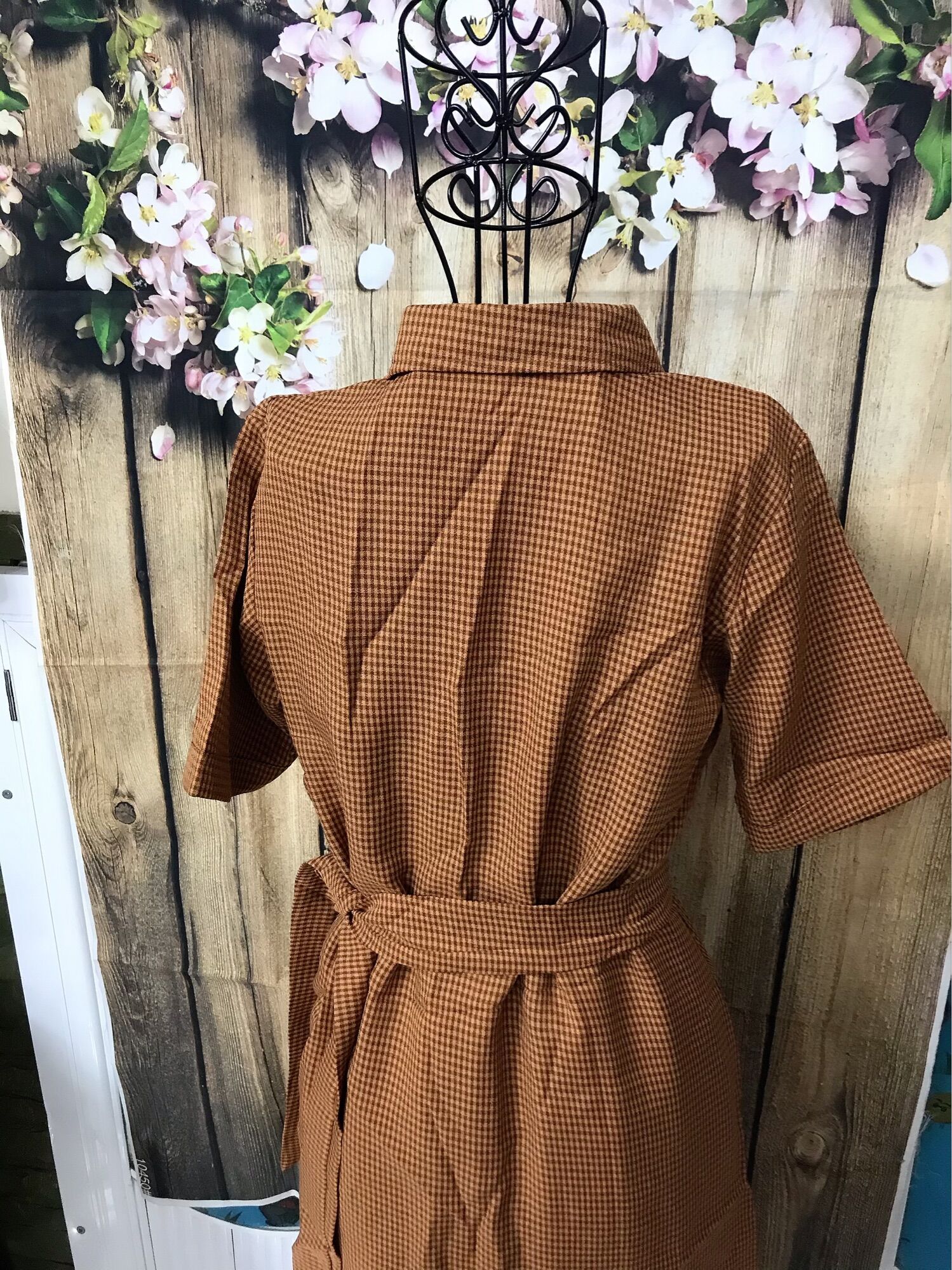 Đầm sơ mi size 40-55 kí ( có dây thắt eo )