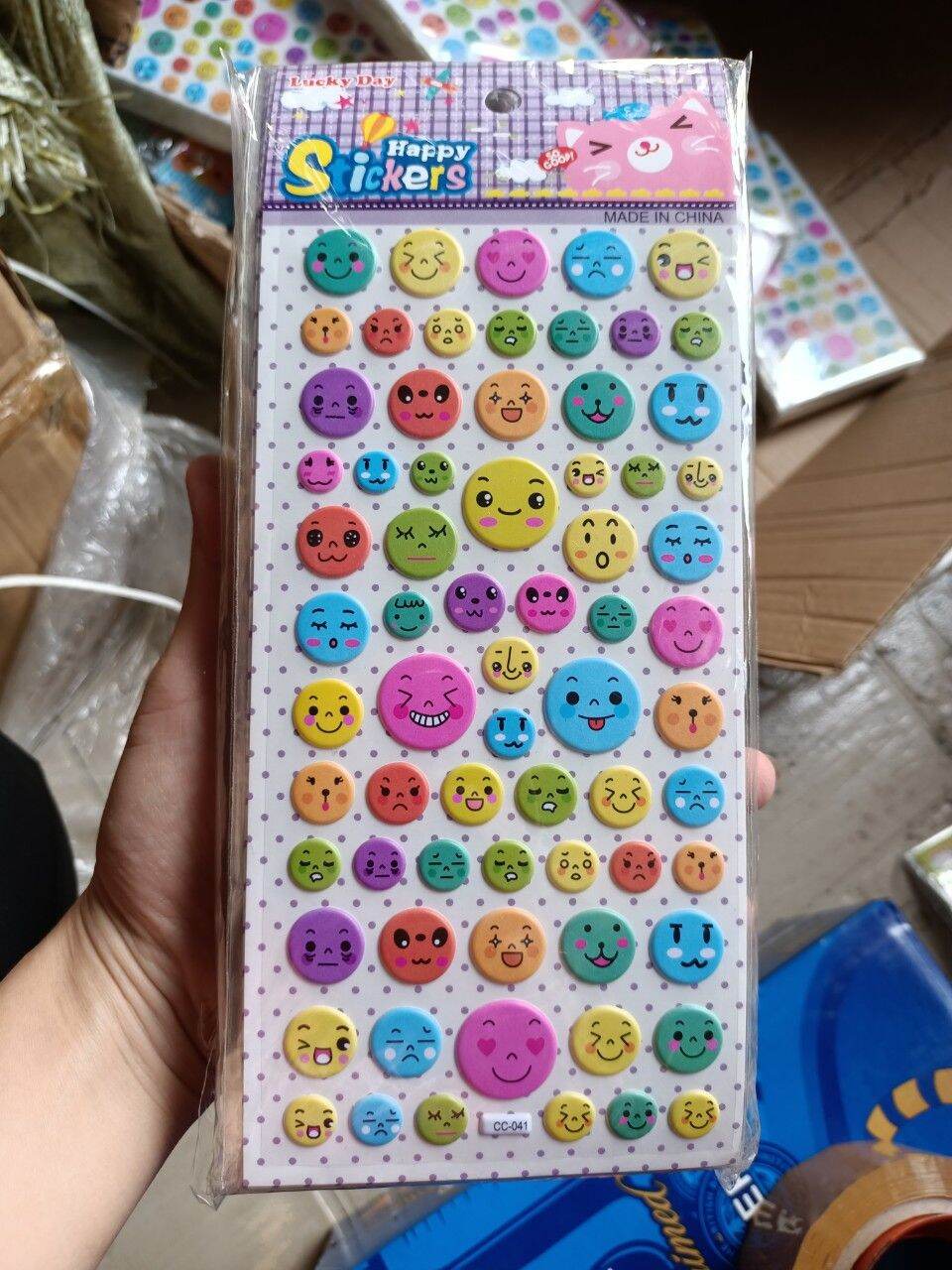[HCM] 5 tờ Hình dán sticker mặt cười như hình