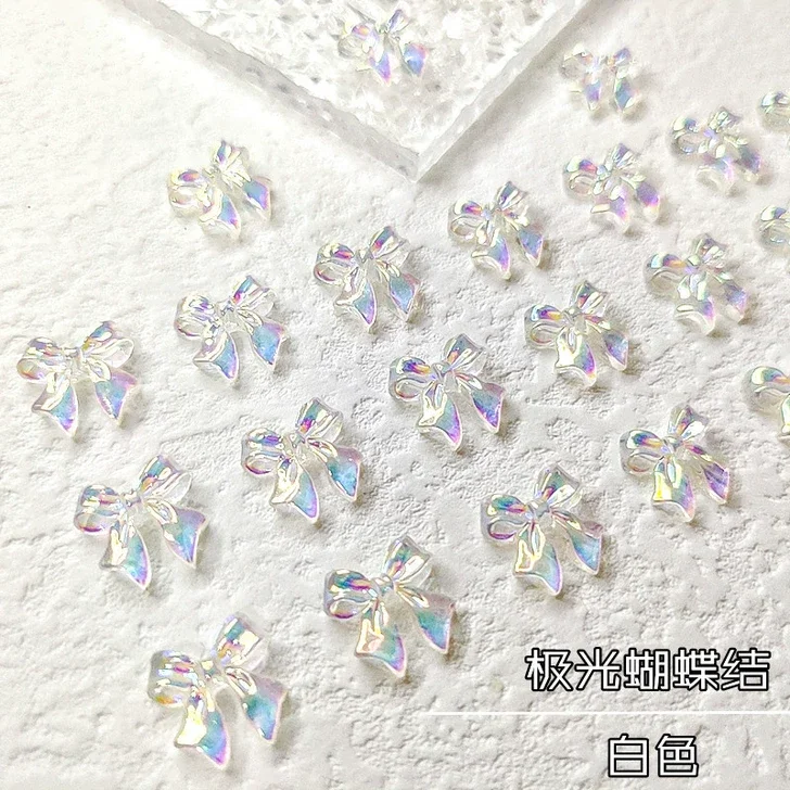 Charm Nail mẫu nơ ánh nhũ
