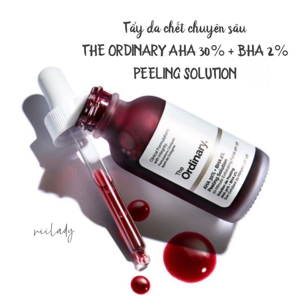 Tẩy da chết the ordinary aha 30% + bha 2% peeling solution