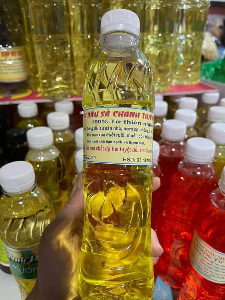 Tinh dầu xả chanh khử khuẩn đuổi muỗi lau nhà 500ml