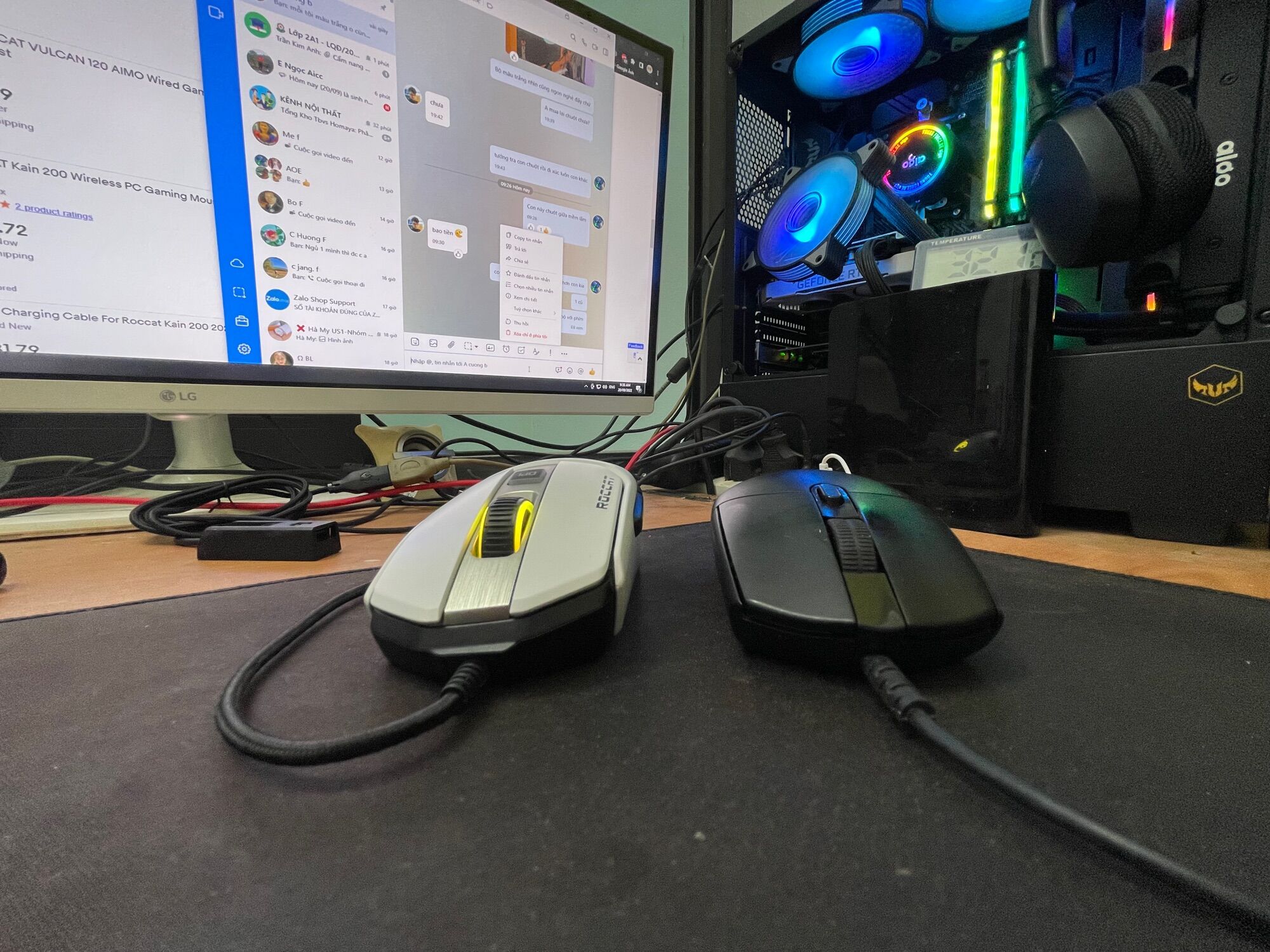 Chuột không dây Roccat kain 200 aimo