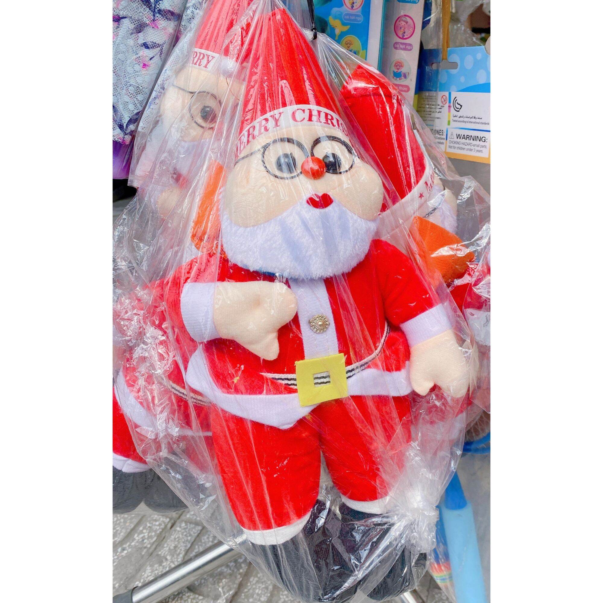 ☃️gấu bông ông già noel đỏ to giáng sinh thú nhồi bông cao cấp mềm mịn siêu yêu❤️