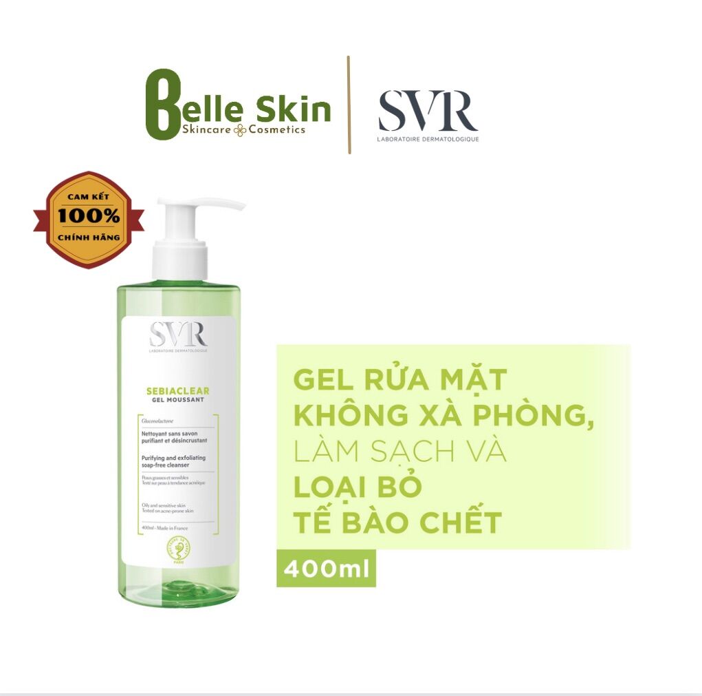[HCM]Sữa rữa mặt SVR Sebiaclear cho da dầu 400ml