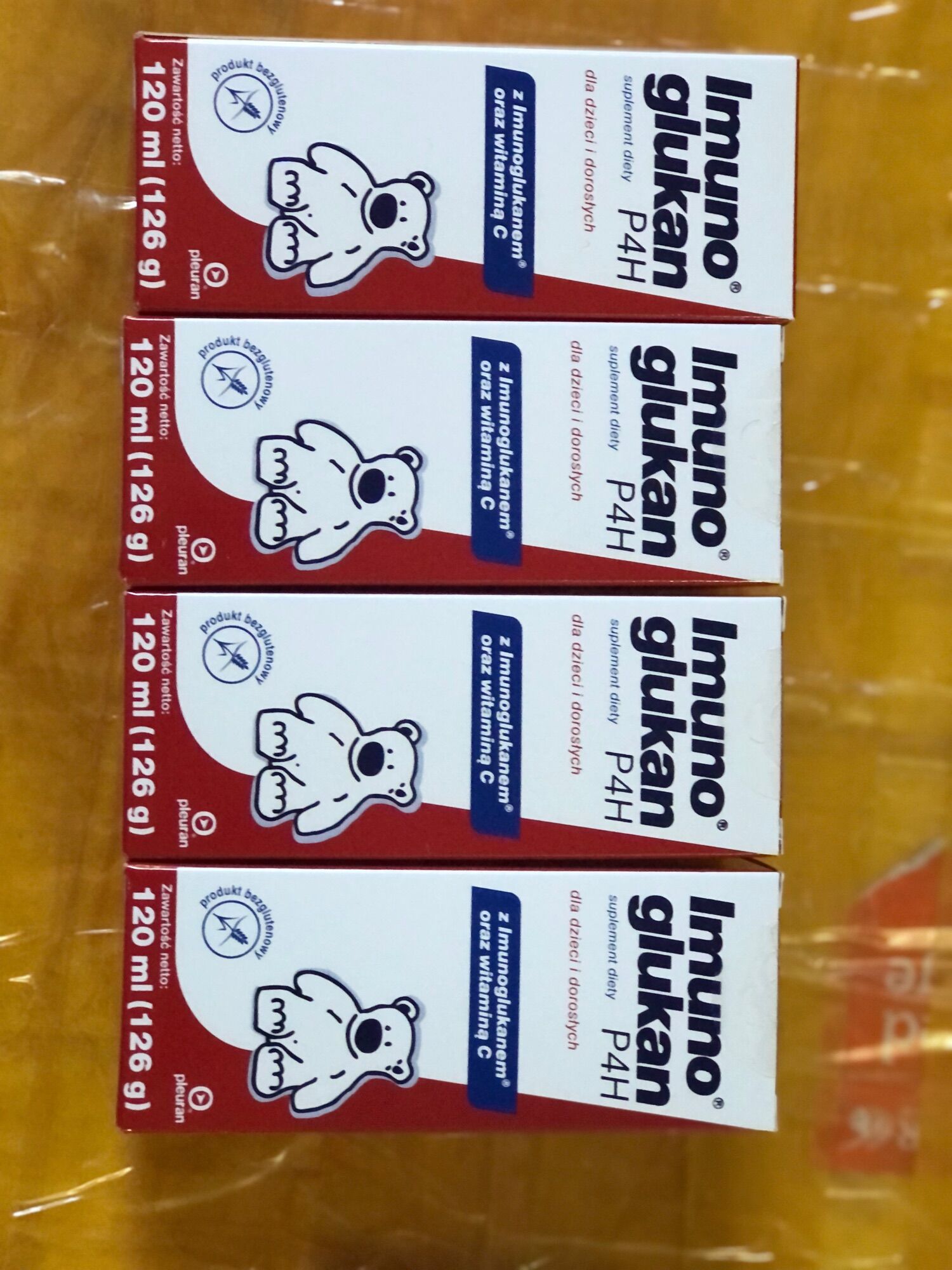 Tăng đề kháng Gấu Kan imunoglukan 120ml cho bé
