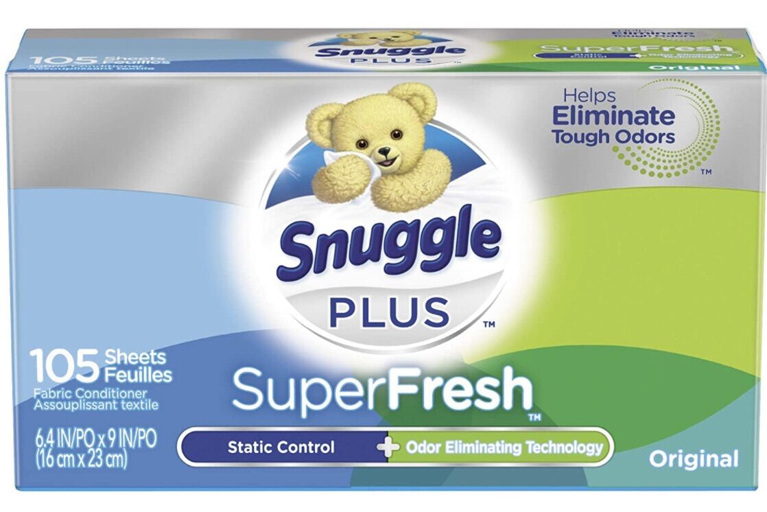 Giấy thơm quần áo Snuggle Farbic Softener Dryer Sheet Plus Super Fresh 105 tờ