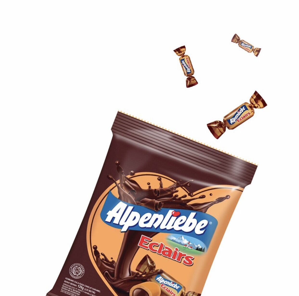 Combo 5 bịch kẹo Alpenliebe Eclair chocolate