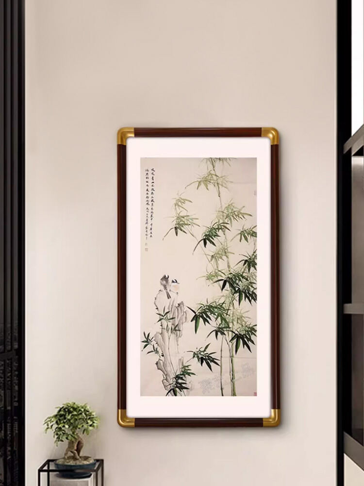 Khung Tranh Chữ Hán Khung Trang Trí Nhà Hình Vuông Khung Ảnh Treo Tường Tranh Nghệ Thuật Tranh Thêu 