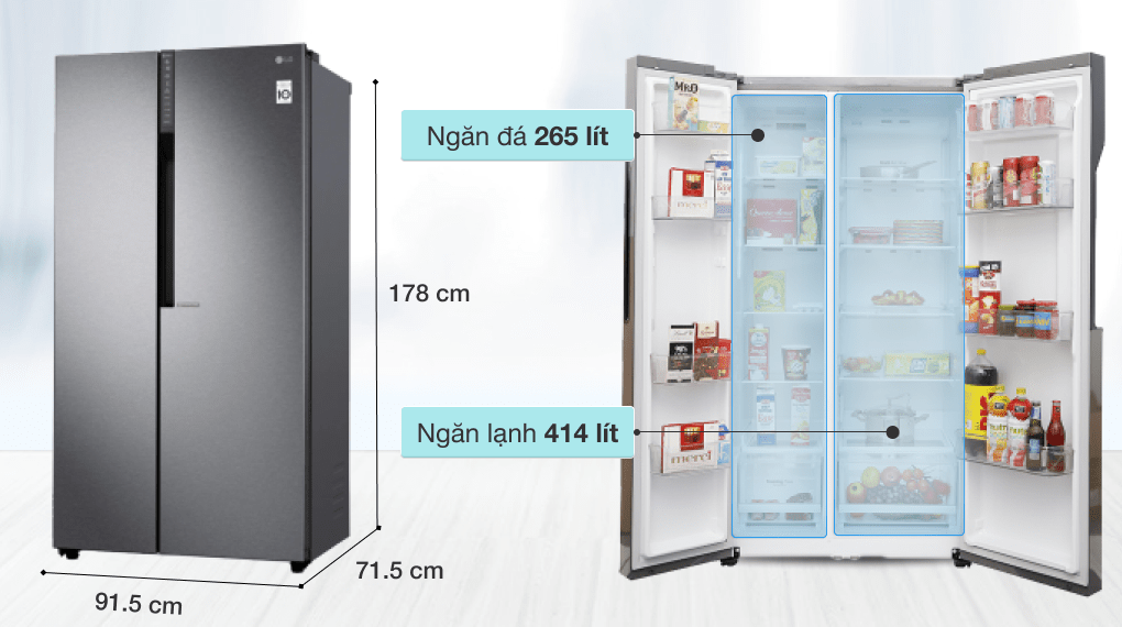 TU LANH INVERTER 613 LIT GR-B247JDS- GiaoTphcm