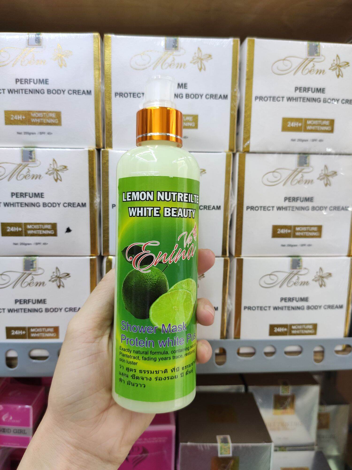 Sữa Tắm Trắng Chanh Erina Thái Lan Loại Xịn [ Sữa Tắm Không Bọt ] 300Ml