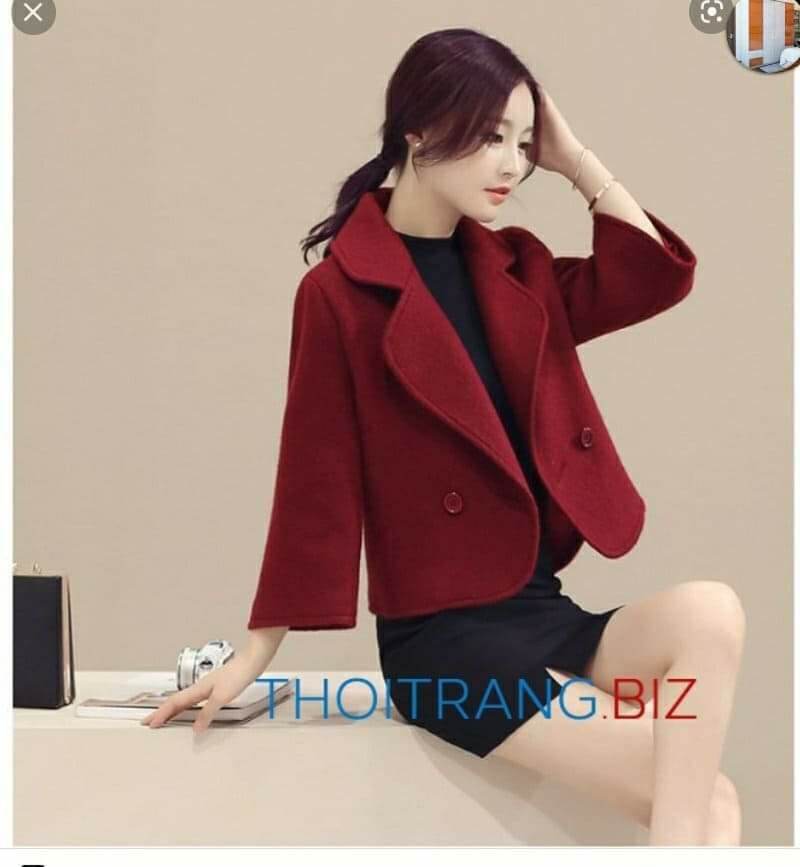 áo khoác dạ 2 lớp nữ