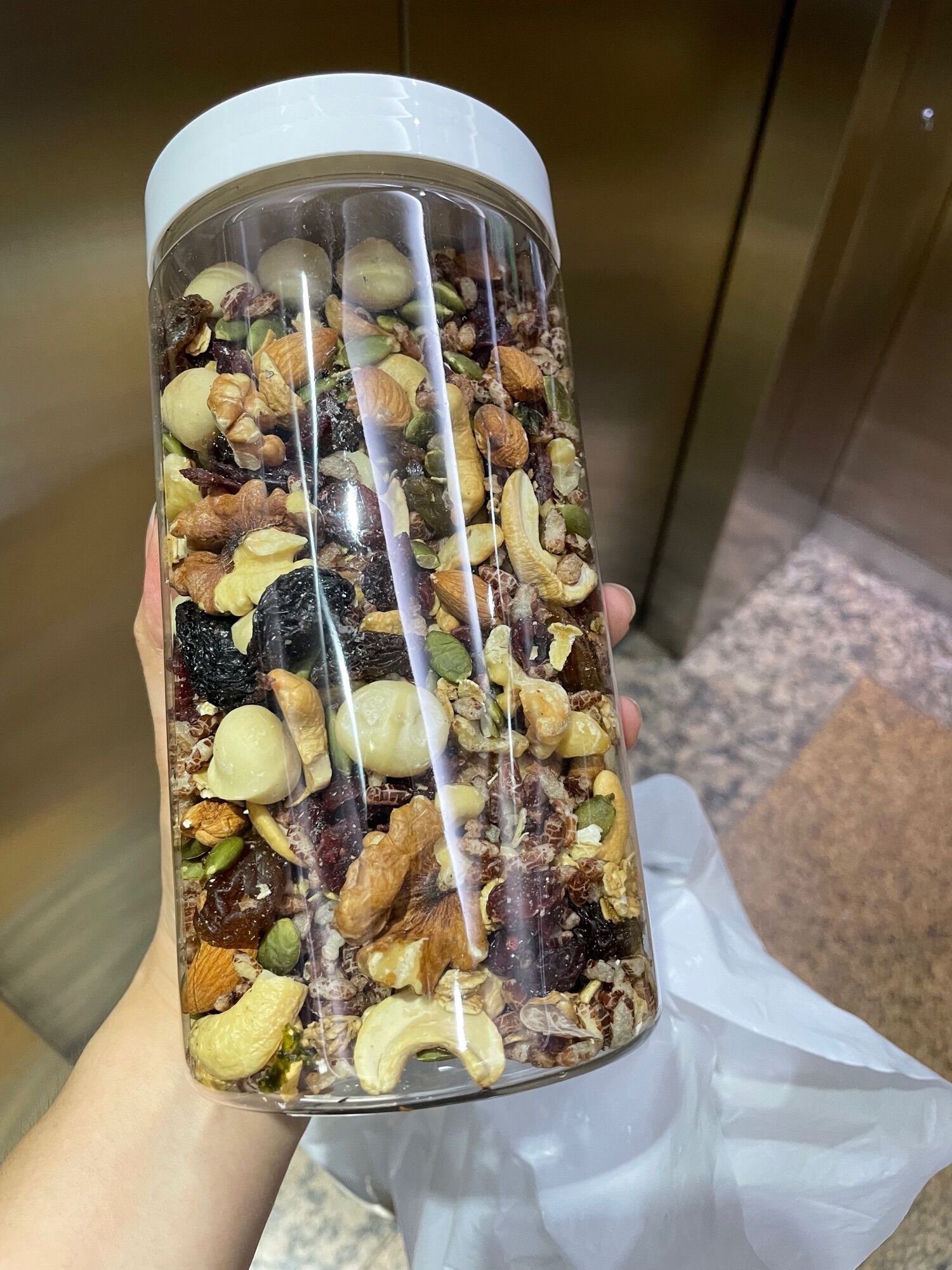 500g granola siêu hạt loại đặc biệt (có nhân mắc ca - cam kết ngon ko hôi dầu)
